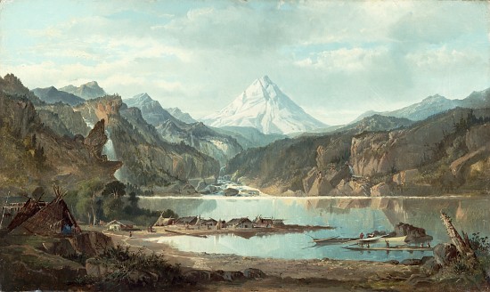 Mountain Landscape with Indians, 1870-75 de John Mix Stanley