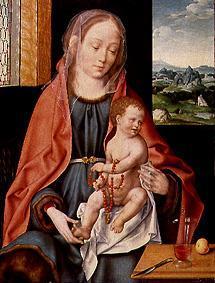 Maria with the child.