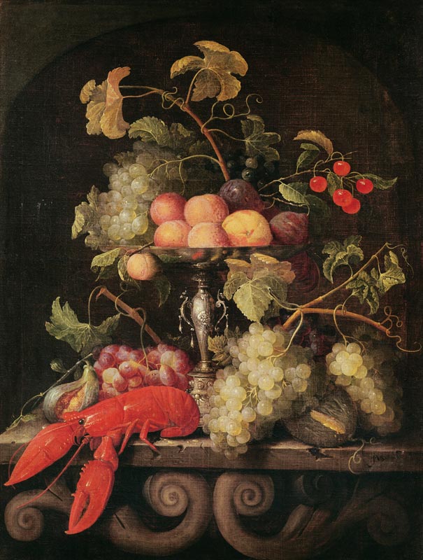 Still Life with a Lobster de Joris van Son