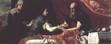 Isaac Blessing Jacob de José (o Jusepe) de Ribera