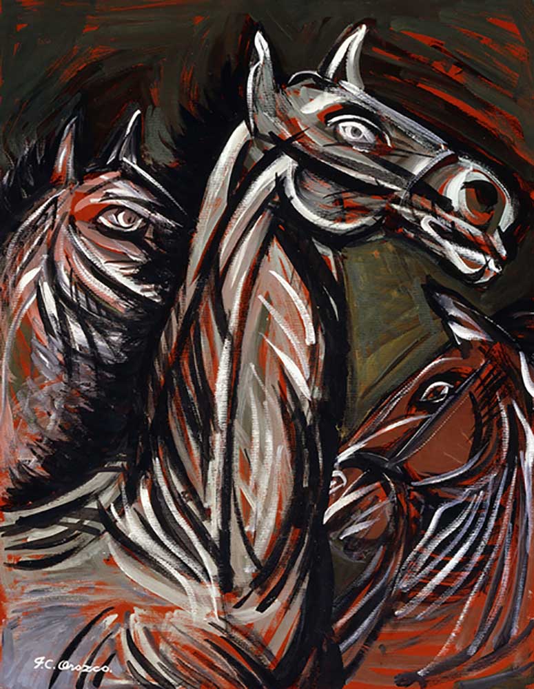 Horses; Caballos, de José Clemente Orozco