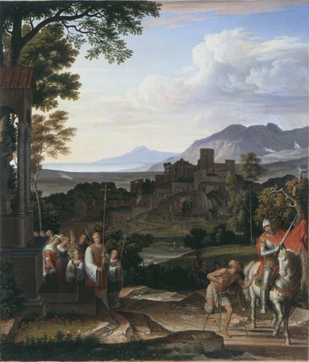 Landschaft mit dem heiligen Martin de Joseph Anton Koch