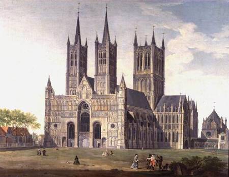 Lincoln Cathedral from the West de Joseph Baker