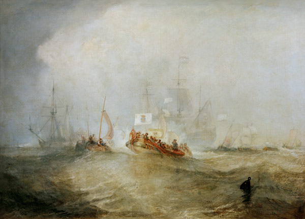 The Prince of Orange, William III, landed at Torbay, November 4th, 1688, after a stormy Passage de William Turner