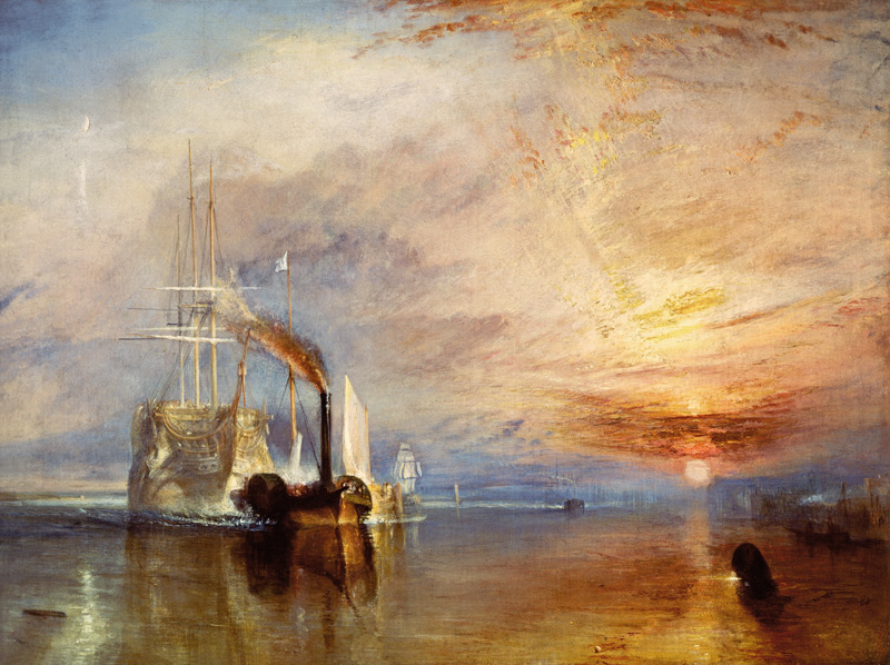 El último viaje del Temerario de William Turner