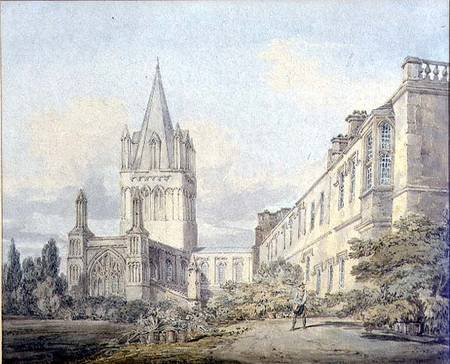 Christ Church Cathedral and Deanery, Oxford  on de William Turner