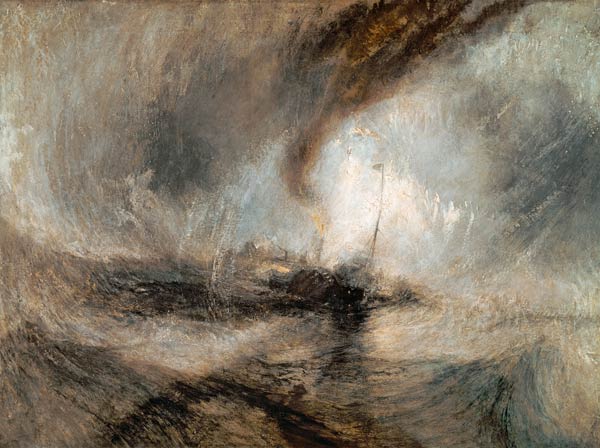 Tormenta de nieve sobre el mar de William Turner