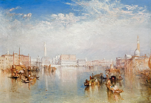View of Venice: The Ducal Palace, Dogana and Part of San Giorgio de William Turner
