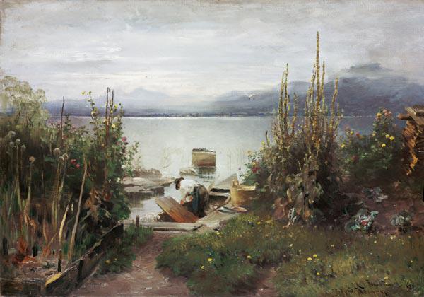 Fischerboote bei Frauenchiemsee.