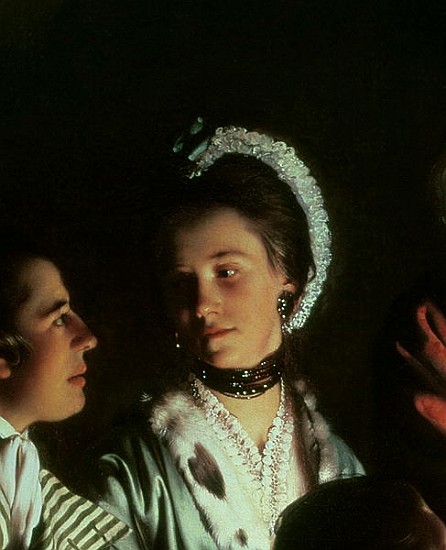 An Experiment on a Bird in the Air Pump, 1768 (detail of 5872) de Joseph Wright of Derby
