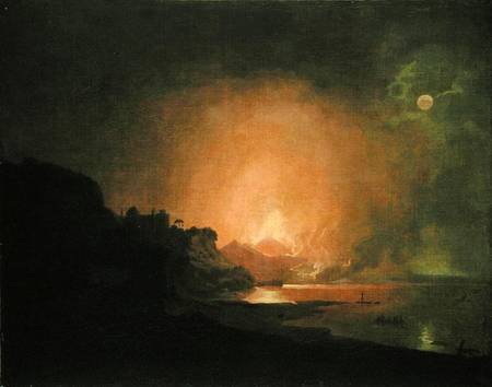 The Eruption of Mount Vesuvius de Joseph Wright of Derby