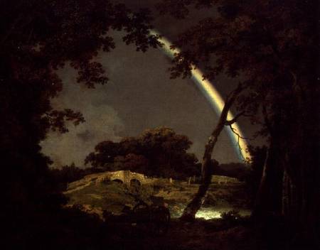 Landscape with a Rainbow de Joseph Wright of Derby