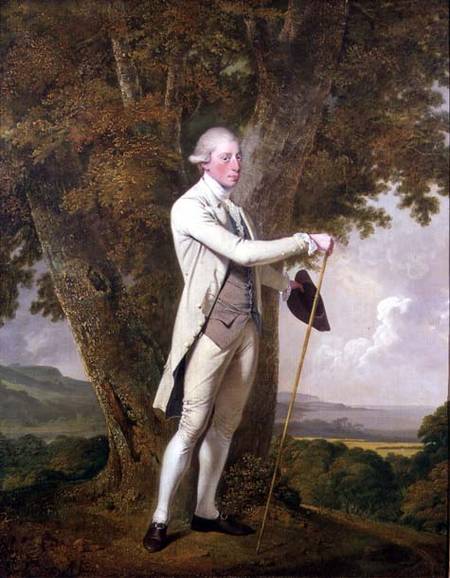 Portrait of John Milnes, 12th Duke of St. Albans (d.1810) de Joseph Wright of Derby