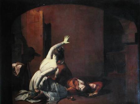 Romeo and Juliet: The Tomb Scene, 'Noise again! then I'll be brief' de Joseph Wright of Derby
