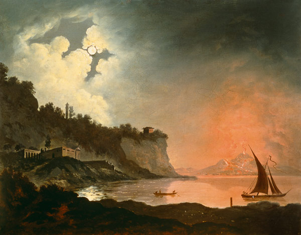 Vesuvius from Posillipo de Joseph Wright of Derby