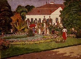 The holiday home in Körtvélyes. de József Rippl-Rónai