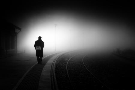 Waiting for the train