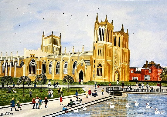 Bristol Cathedral and College Green de Judy  Joel