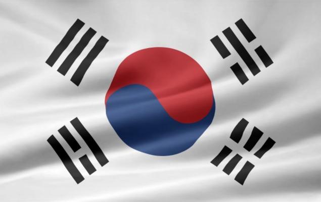 Südkoreanische Flagge de Juergen Priewe
