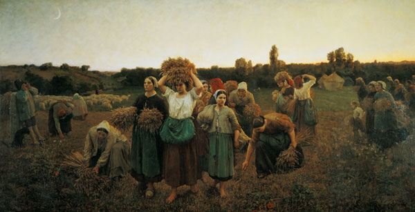 Calling in the Gleaners de Jules Breton