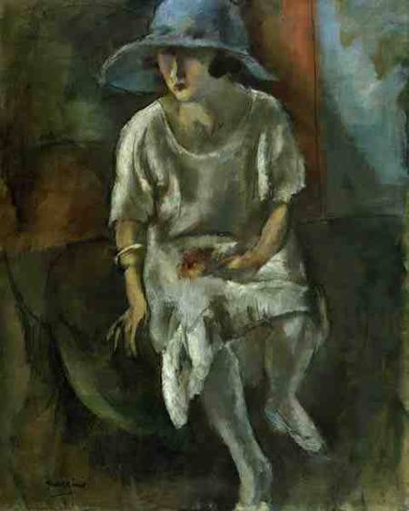 Woman in a Hat de Jules Pascin