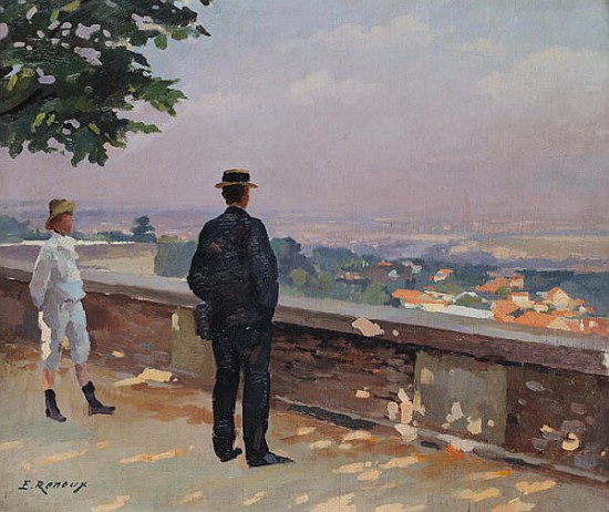 Paris from the observatory at Meudon de Jules Ernest Renoux