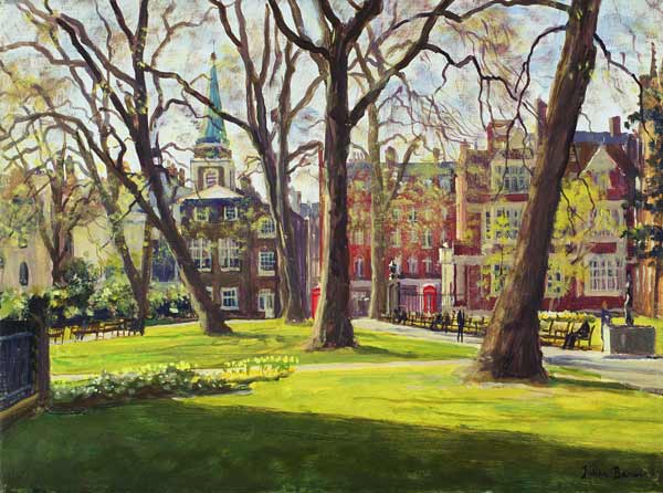 Mount Street Gardens, London (oil on canvas)  de Julian  Barrow