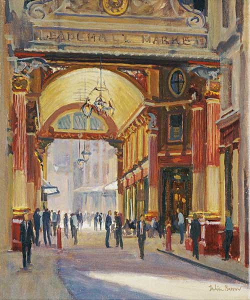 Leadenhall Market - the Crossroads (oil on canvas) 