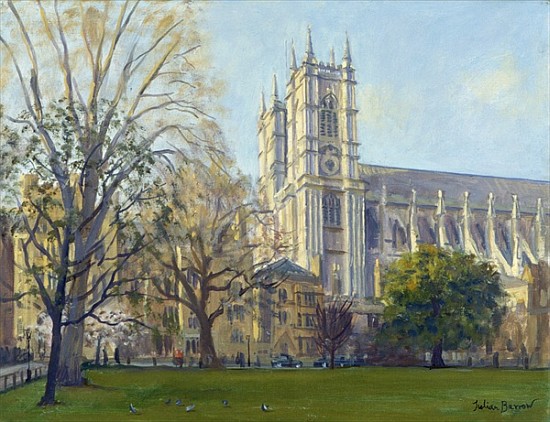 Westminster Abbey from Dean''s Yard (oil on canvas)  de Julian  Barrow