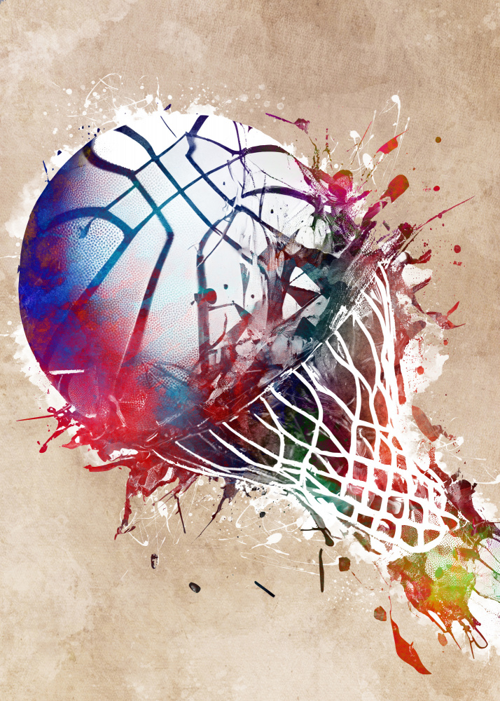 Basketball Sport Art 17 de Justyna Jaszke