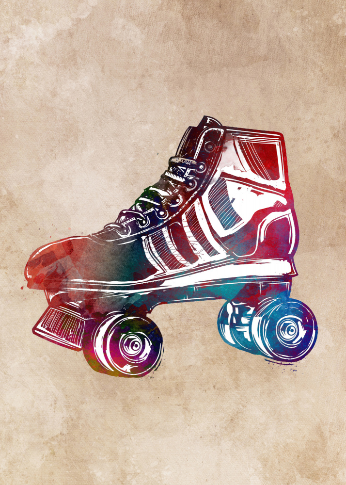 Roller skates sport art de Justyna Jaszke