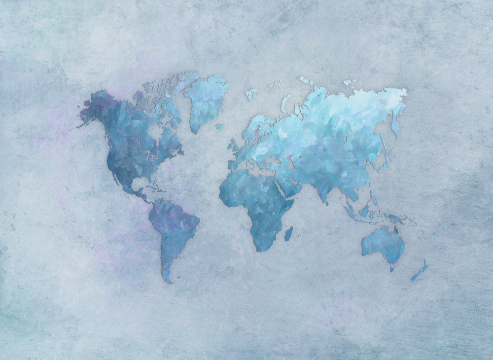 World map 32 de Justyna Jaszke