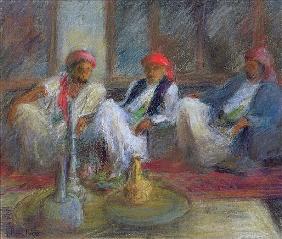 Yemenis, 1999 (pastel on paper) 