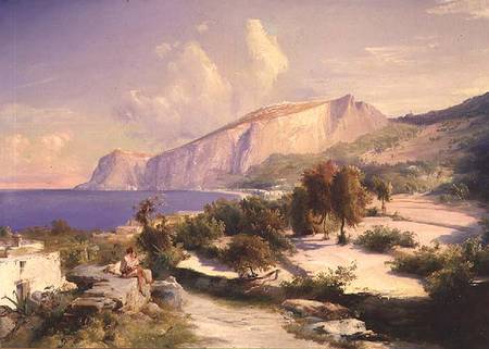 La Marina Grande en Capri de Carl Eduard Ferdinand Blechen