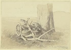 Plough underneath a tree