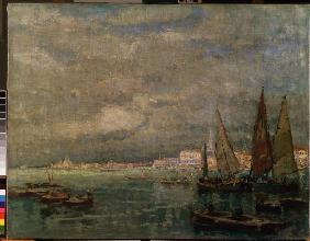 Landscape with boats