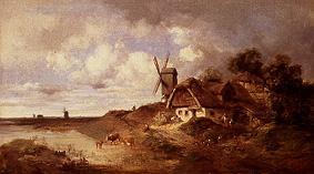 Windmill and smallholder farmstead at the water de Karl Millner