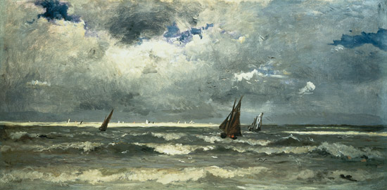 Seascape de Karl Pierre Daubigny