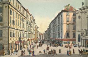 Vienna, Kohlmarkt , Aquatint