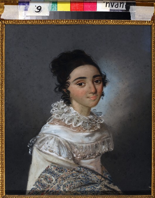 Portrait of Yekaterina Emmanuilovna Abamelik-Lazareva (1806-1880), née Manuk-Bey de Karl Wilhelm Bardou