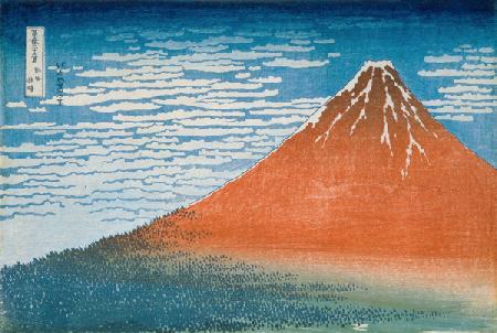 El Monte Fuji despejado 1823-29