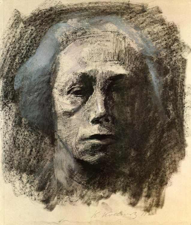 Self-portrait en face de Käthe Kollwitz