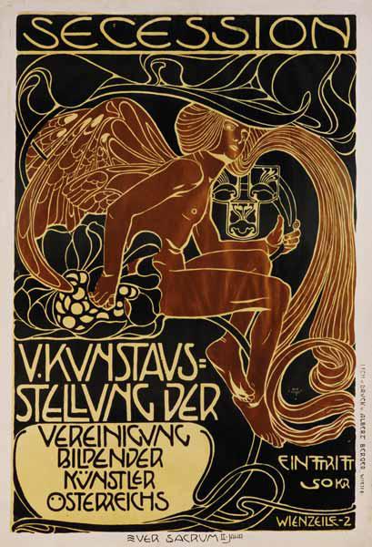 Poster for the 5th exhibition of the Viennese sece