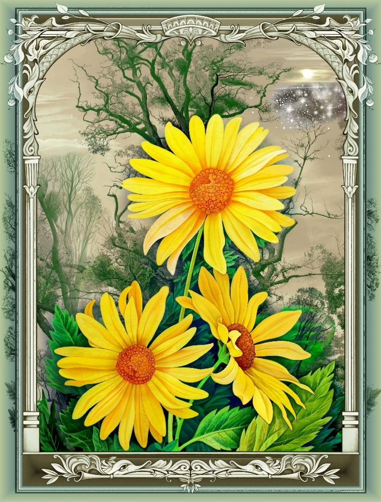 Die gelbe Blumen (Variante) de Konstantin Avdeev