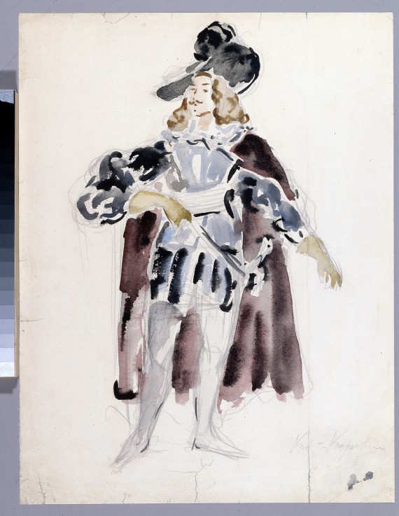 Costume design for the opera The stone Guest by A. Dargomyzhsky de Konstantin Alexejewitsch Korowin