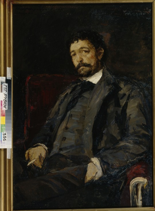Portrait of the opera singer Angelo Masini (1844-1926) de Konstantin Alexejewitsch Korowin