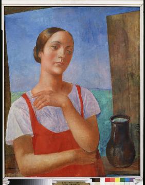 Young woman in summer dress