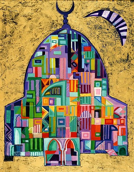 The House of God II, 1993-94 (acrylic on canvas)  de Laila  Shawa