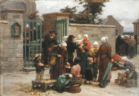 Taking in Foundlings de Leon Augustin Lhermite