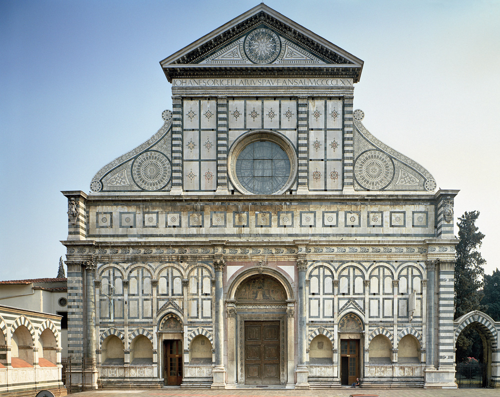 Fachada de Santa Maria Novella de Leon Battista Alberti